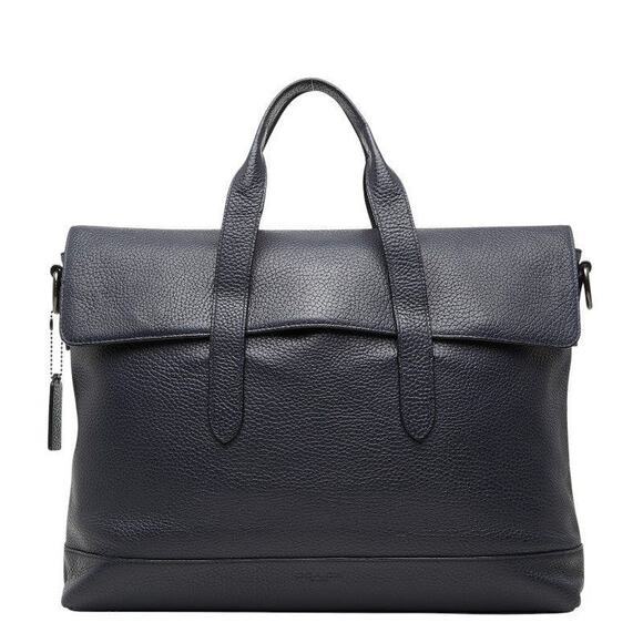Coach Handbags - Coach Leather Handbag Navy